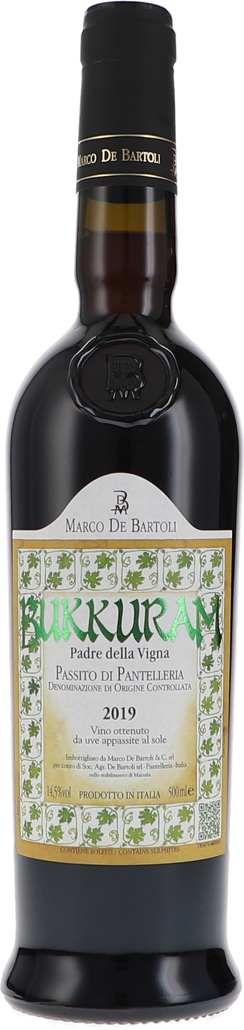 Marco de Bartoli Bukkuram "Padre della Vigna" Passito di Pantelleria DOC 2019