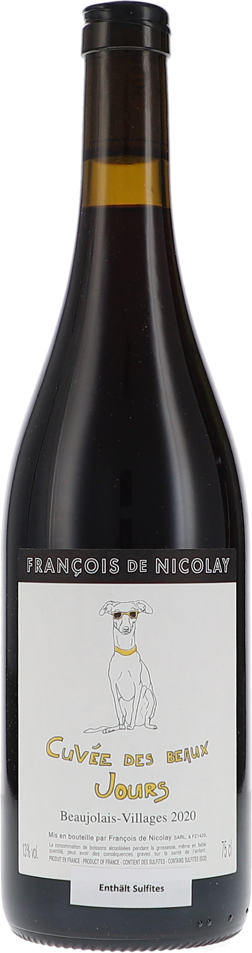 François de Nicolay Beaujolais-Villages, Cuvée des Beaux Jours 2020