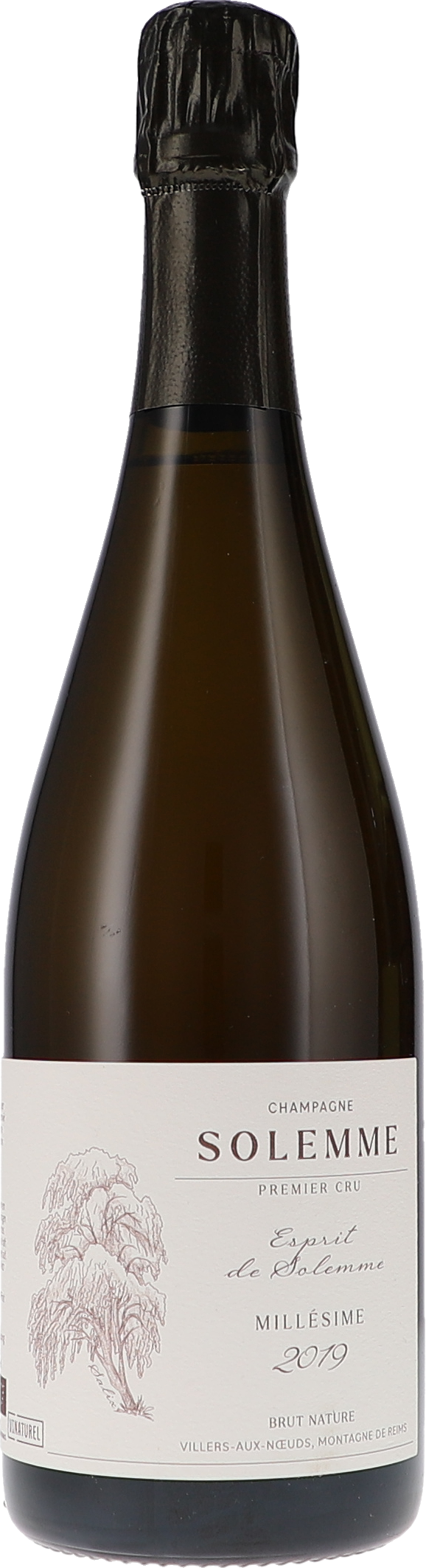 Solemme Esprit de Solemme, 1er Cru Brut Nature, Millésimé 2019