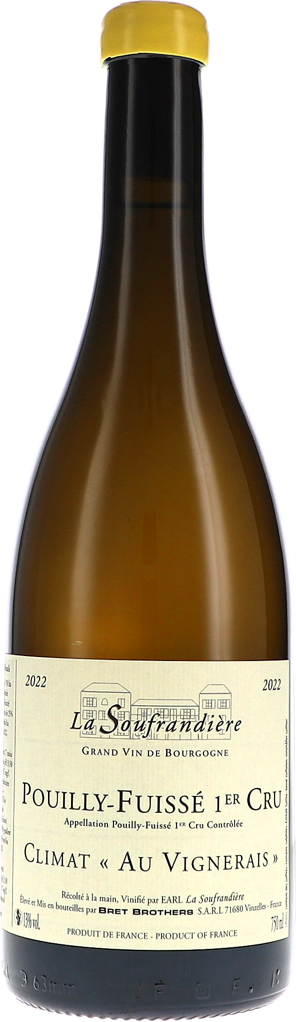 La Soufrandière Pouilly-Fuissé Climat 1er Cru "Au Vignerais" AOC 2022