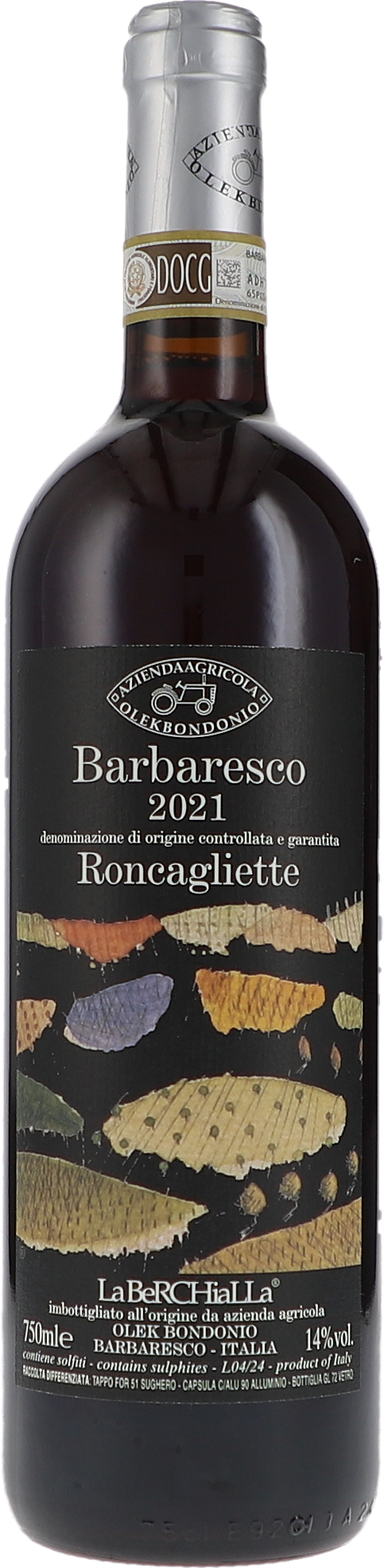 Olek Bondonio Barbaresco Roncagliette DOCG 2021