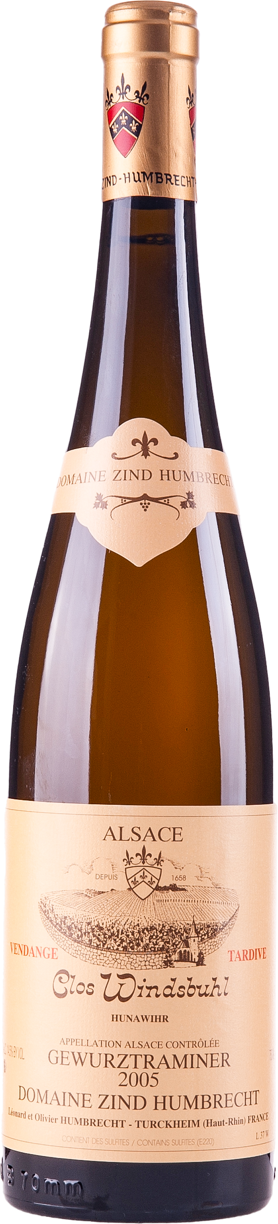 Zind-Humbrecht Gewürztraminer Clos Windsbuhl, Vendanges Tardives 2005