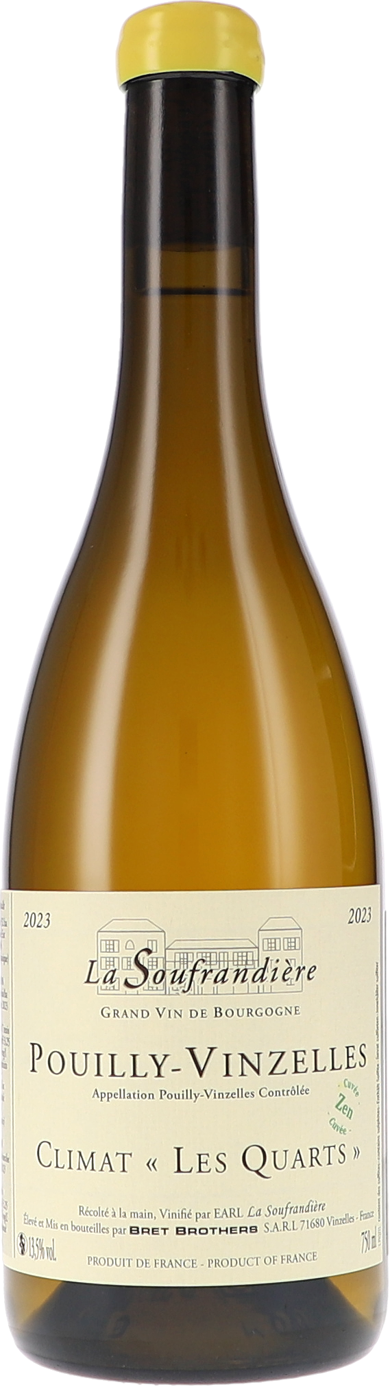 La Soufrandière Pouilly-Vinzelles Climat "Les Quarts" Zen AOC 2021
