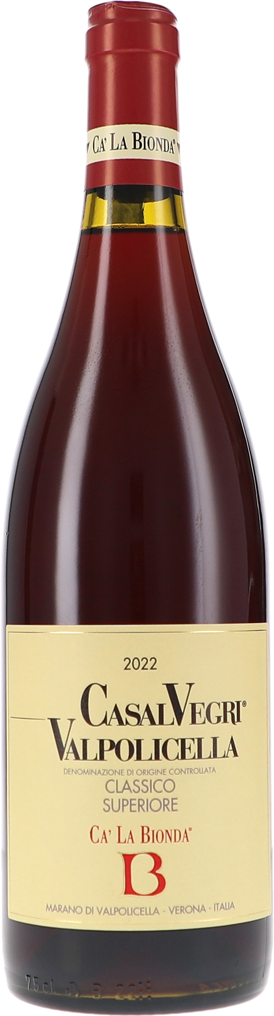 Ca´ La Bionda Valpolicella Classico Superiore DOC Casal Vegri 2022