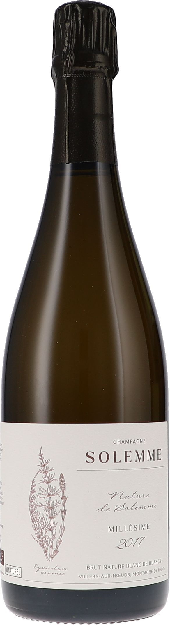Solemme Nature de Solemme, Blanc de Blancs, Brut Nature, Millésimé 2017