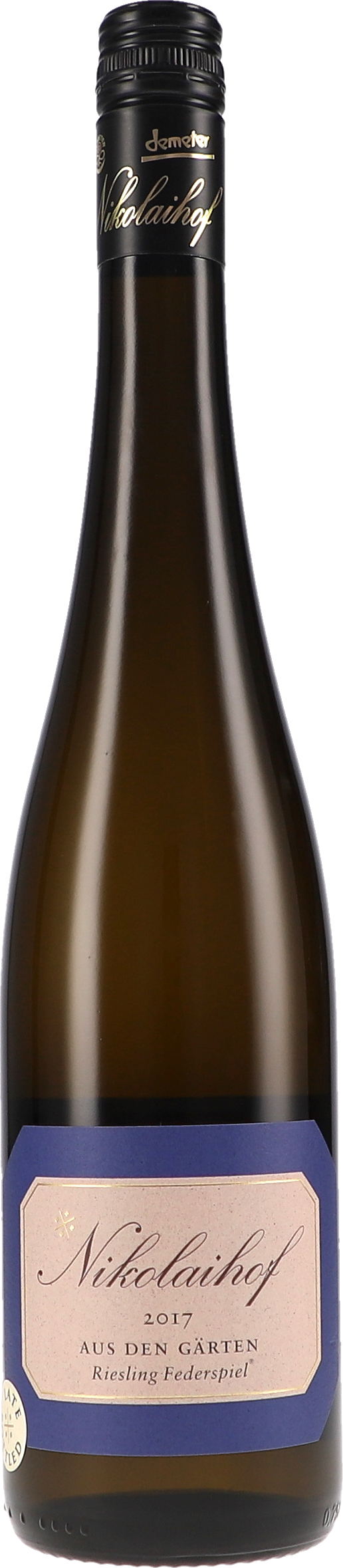 Nikolaihof Aus den Gärten, Riesling Federspiel trocken 2017