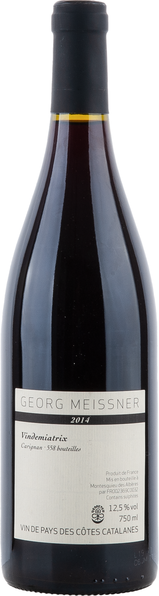 Georg Meissner Vindemiatrix, Côtes des Catalanes 2018