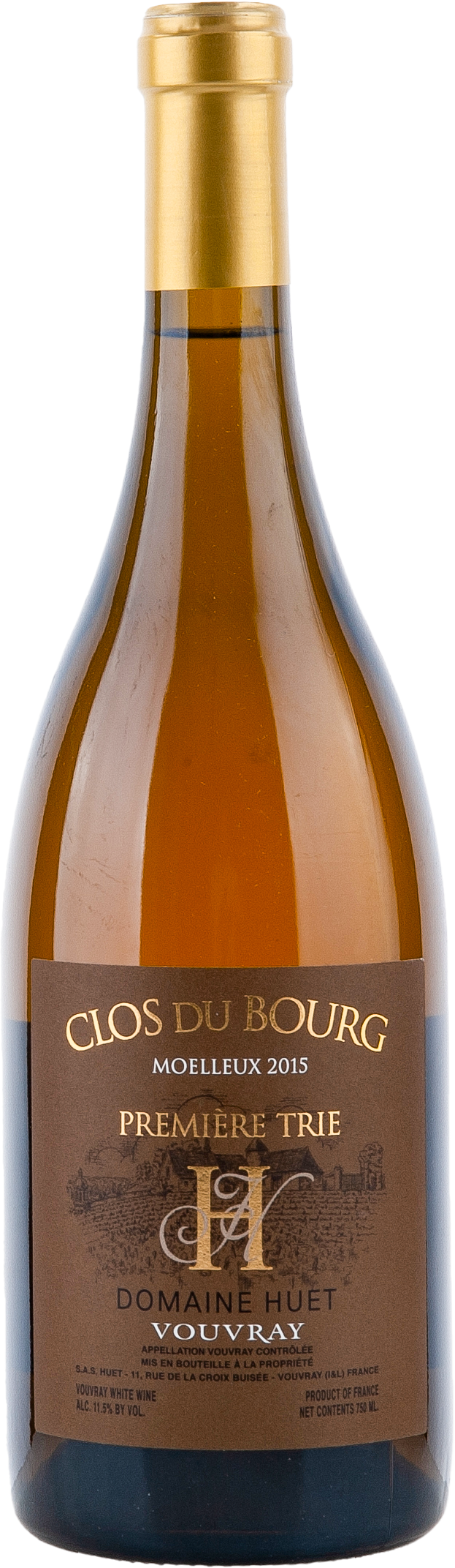 Huet Clos du Bourg Moelleux 1ère Trie  2015