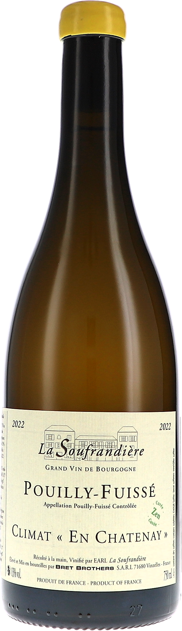 La Soufrandière Pouilly-Fuissé Climat "En Chatenay" Zen AOC 2020