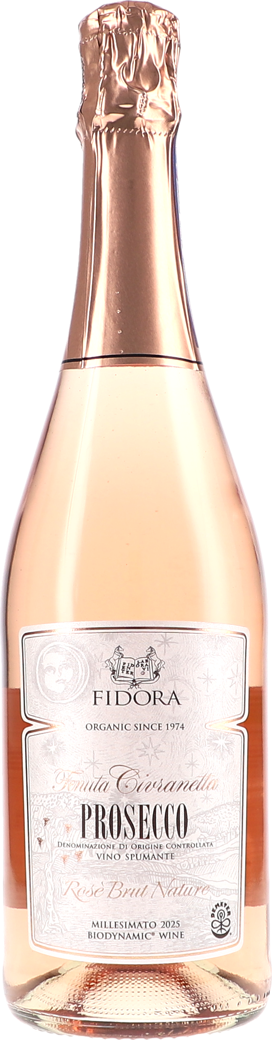 Fidora Civranetta Prosecco DOC Spumante Rosè Brut Nature 2025