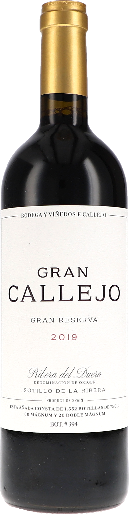 Felix Callejo Gran Callejo, Gran Reserva 2018