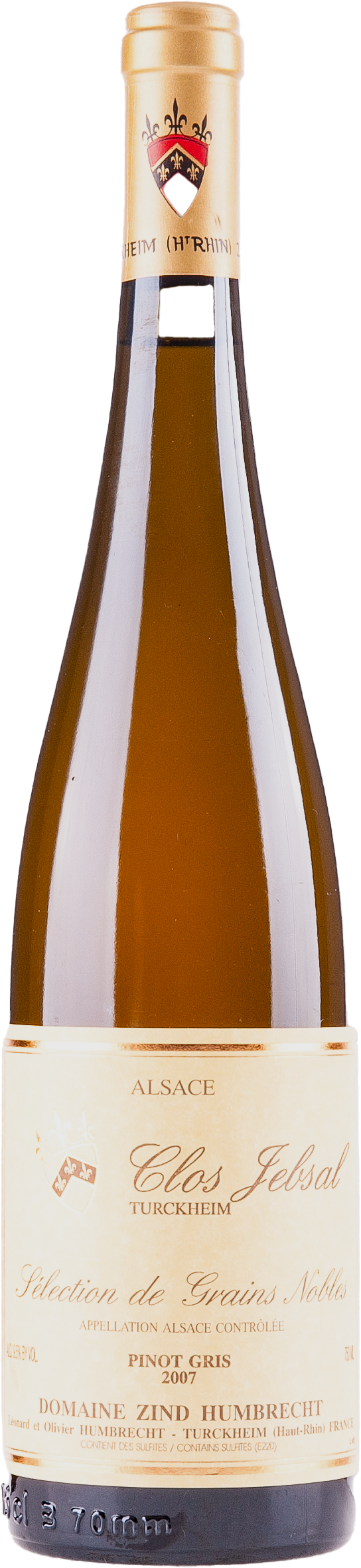 Zind-Humbrecht Pinot Gris Clos Jebsal, Sélection de Grains Nobles  2007